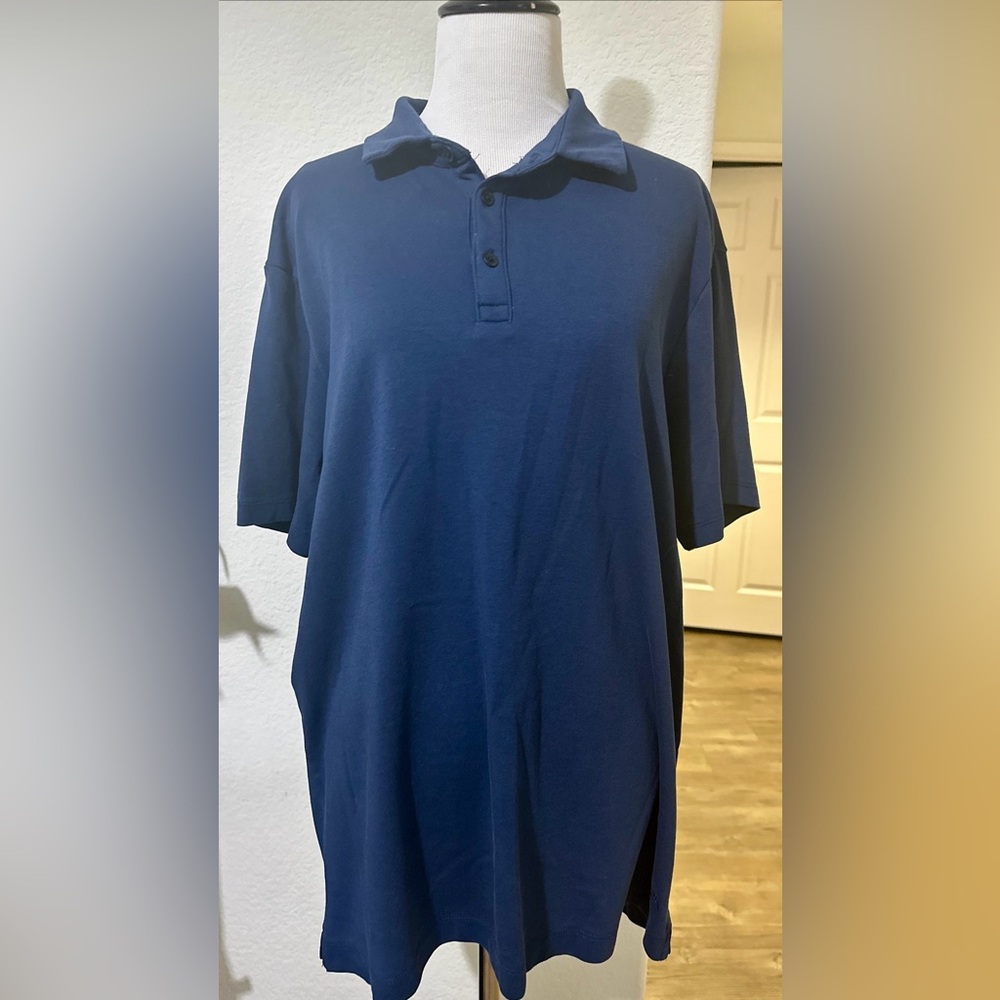 Banana Republic Navy Blue Polo Shirt Size L